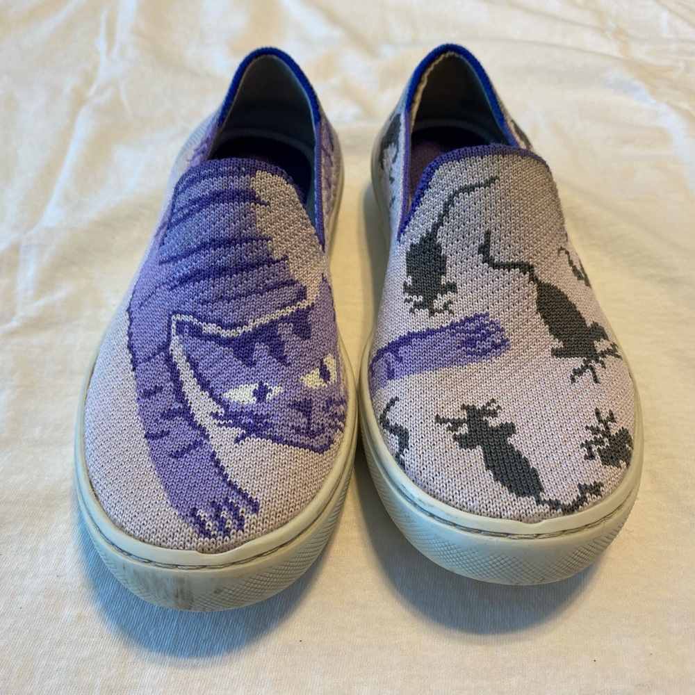 Rothy's Kids Sneakers - Purple Cat Design